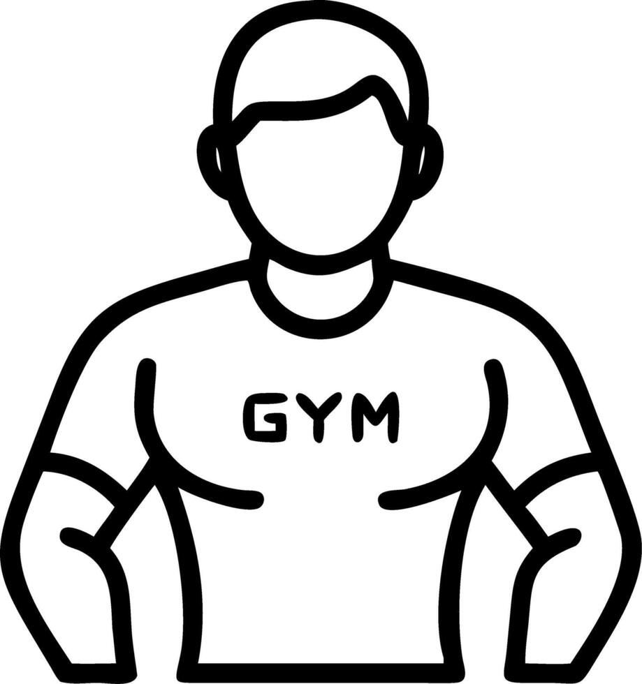 Happy fit sporty older man coach middle aged sportsman athlete or personal trainer wearing white t shirt showing muscles standing isolated on gray background advertising gym member vector
