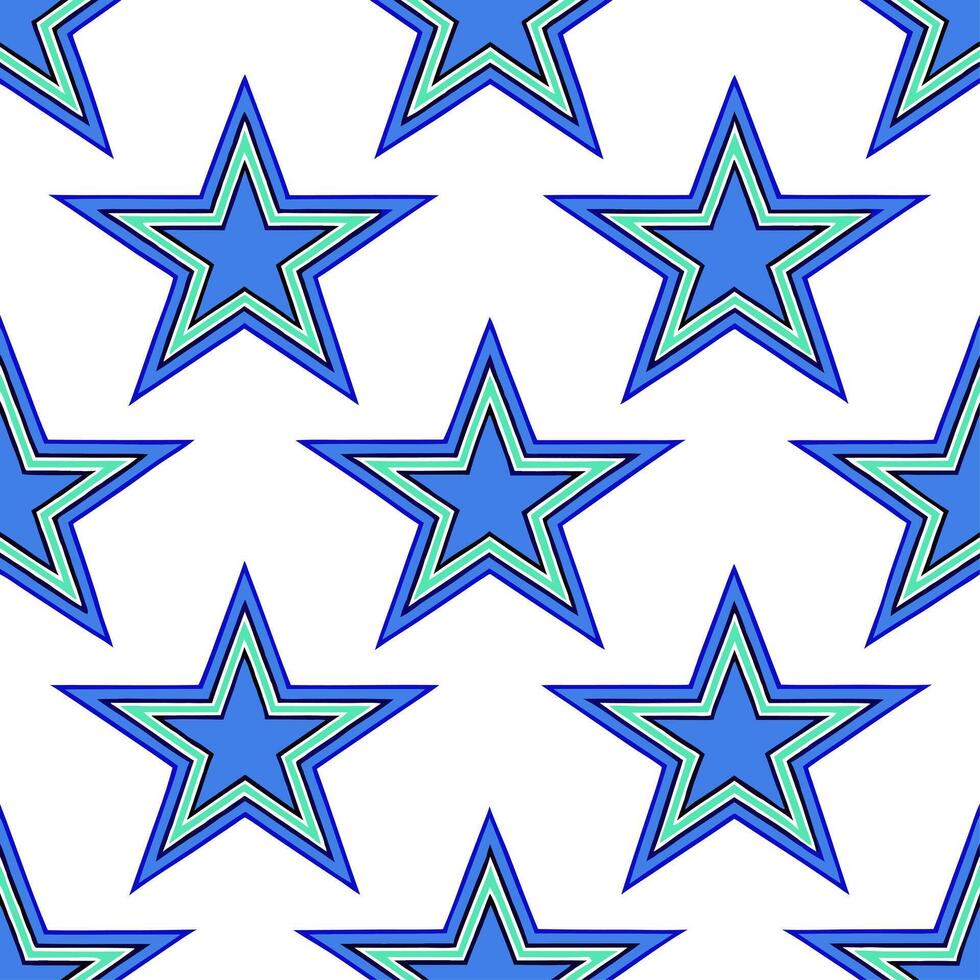Hanukkah stars seamless pattern with bold gold and silver elements for a glamorous festive design vector