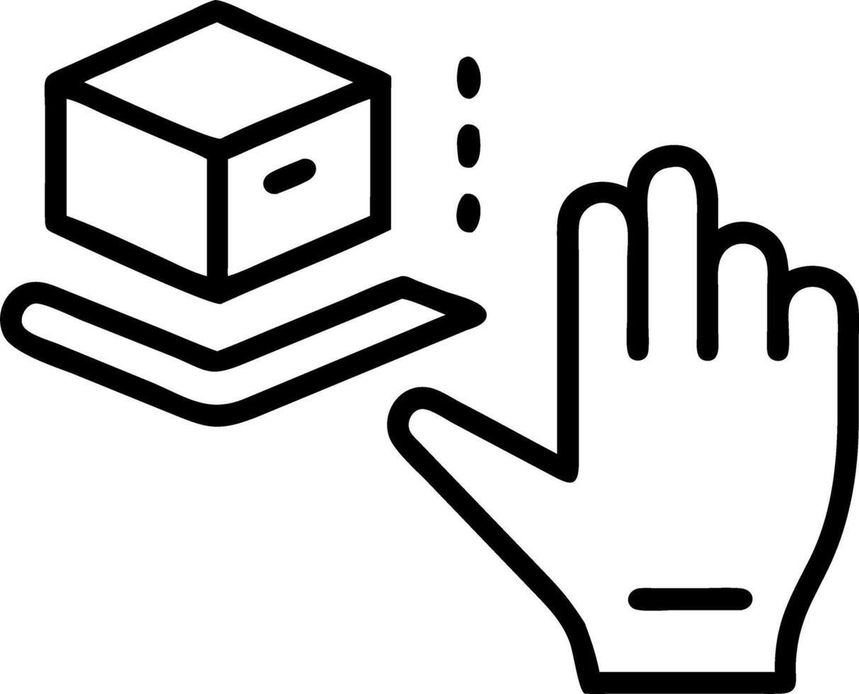Hand using holographic device for digital literacy training with empty space background Set 2 vector