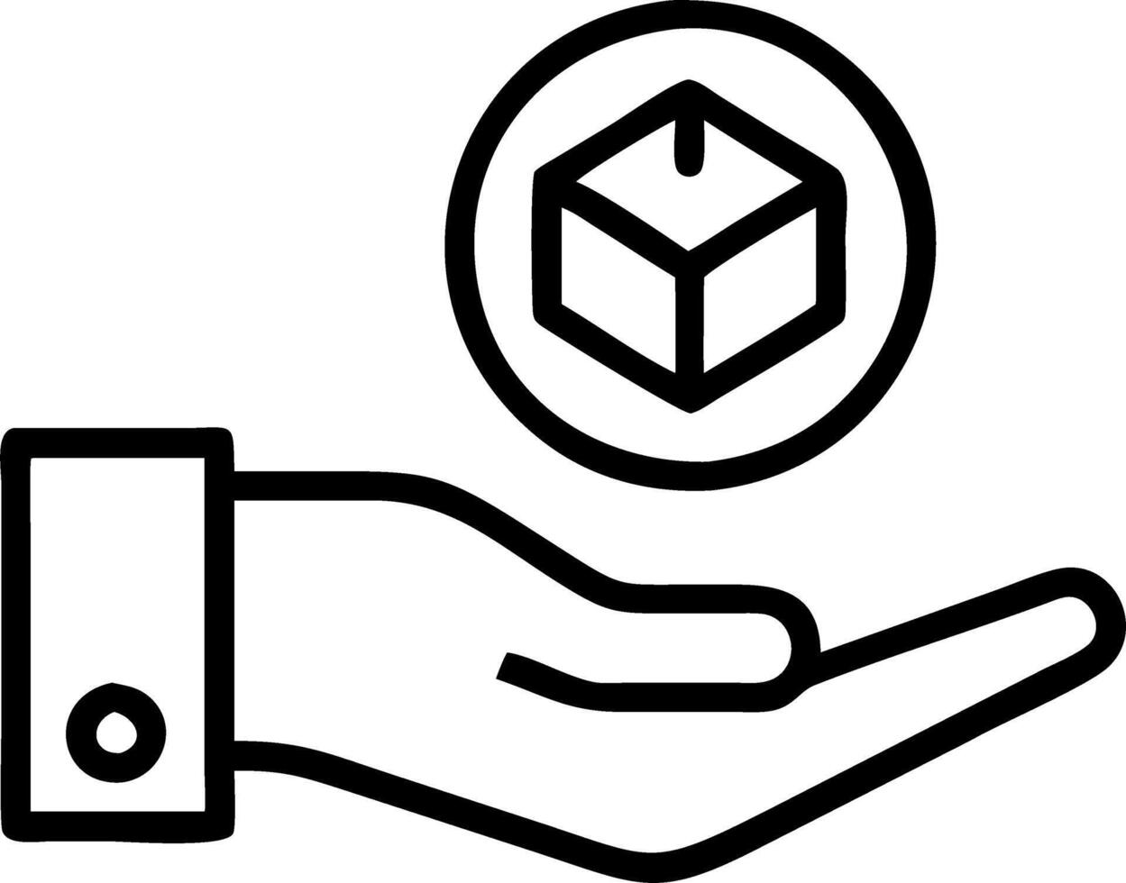 Hand presenting holographic investment cryptocurrency guide symbol representing investment cryptocurrency guide in empty space background Set 17 vector