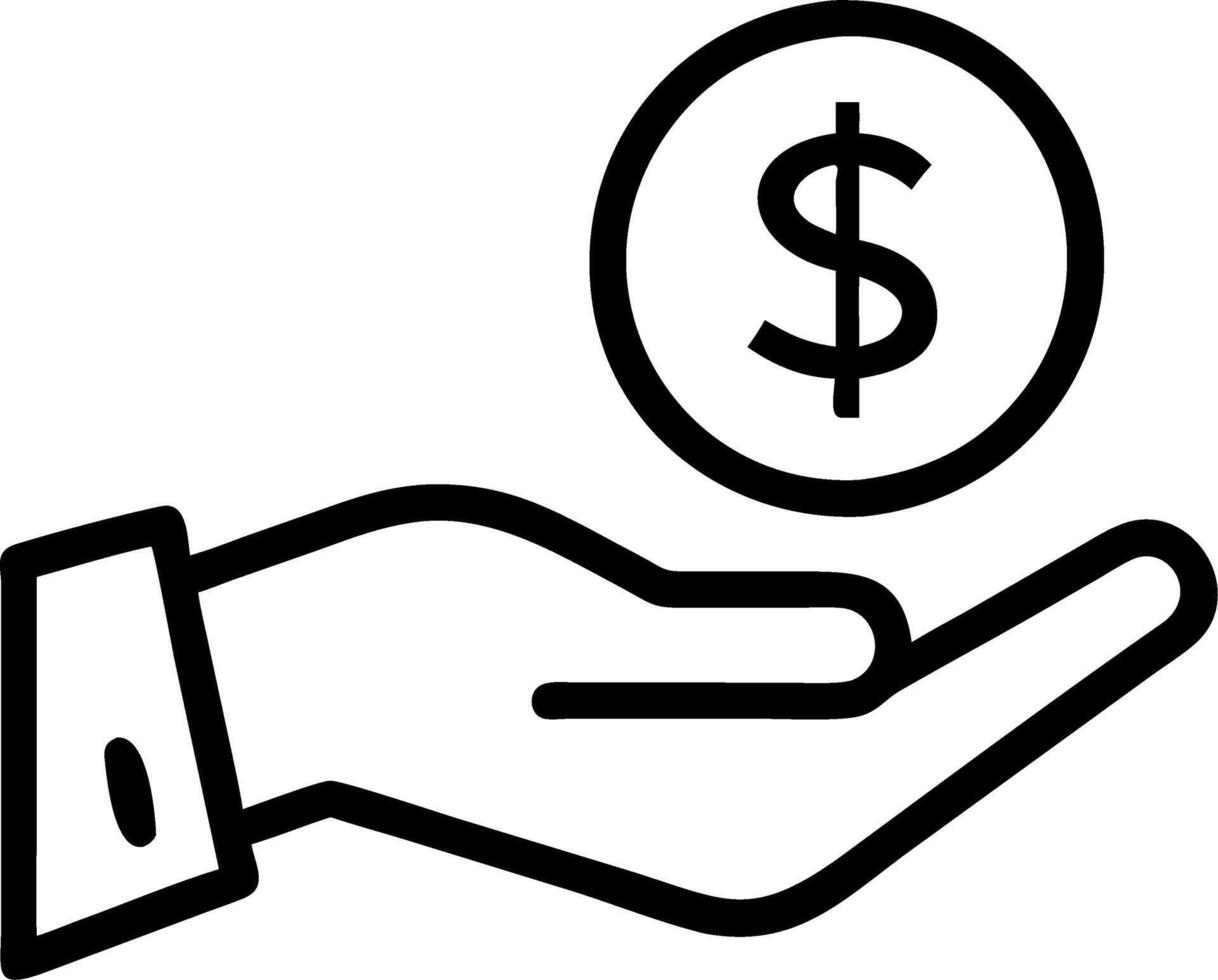 Hand presenting holographic investment banking jobs symbol representing investment banking jobs in empty space background Set 7 vector