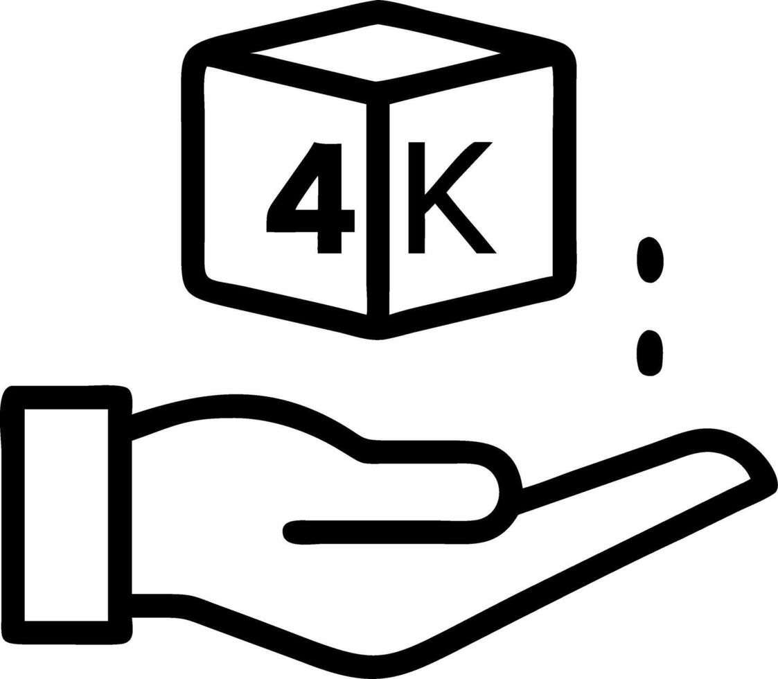 Hand presenting holographic device showcasing digital wallpaper trends with empty space background vector