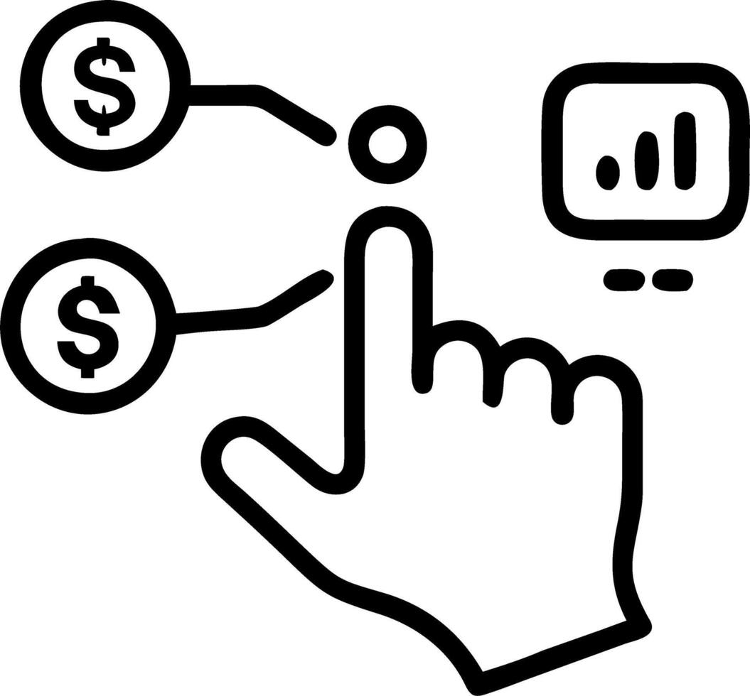 Hand interacting with holographic digital literacy activities with empty space background Set 18 vector