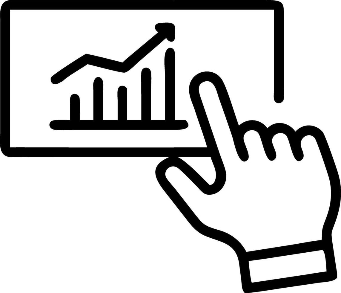 Hand interacting with holographic dashboard displaying economic metrics representing economic indicators in business analysis Set 3 vector