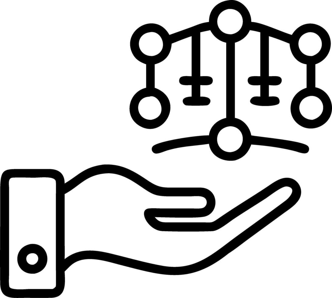 Hand interacting with holographic AI laws interface displaying artificial intelligence legal standards ethics regulatory compliance icons symbolizing AI regulations and technology vector