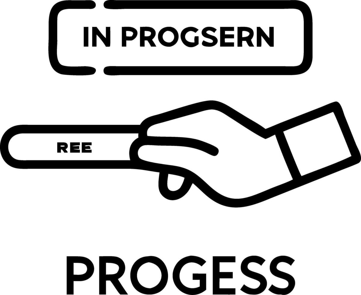 Hand interacting with a floating progress bar with steps marked as In Progress and Completed to illustrate progress tracking in project management Set 2 vector