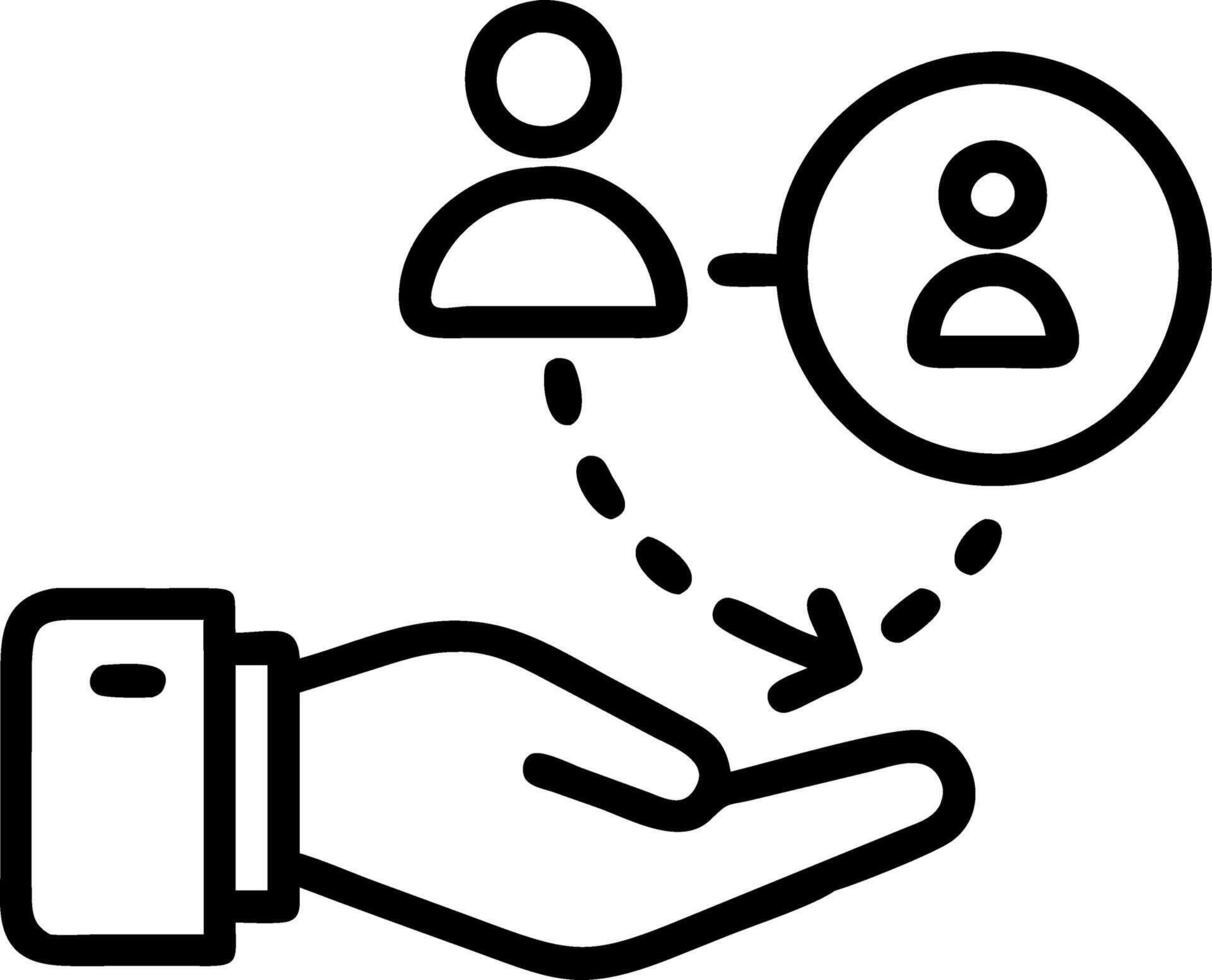 Hand holding holographic franchise growth device showing expanding store icons upward trend graph in empty space Set 4 vector