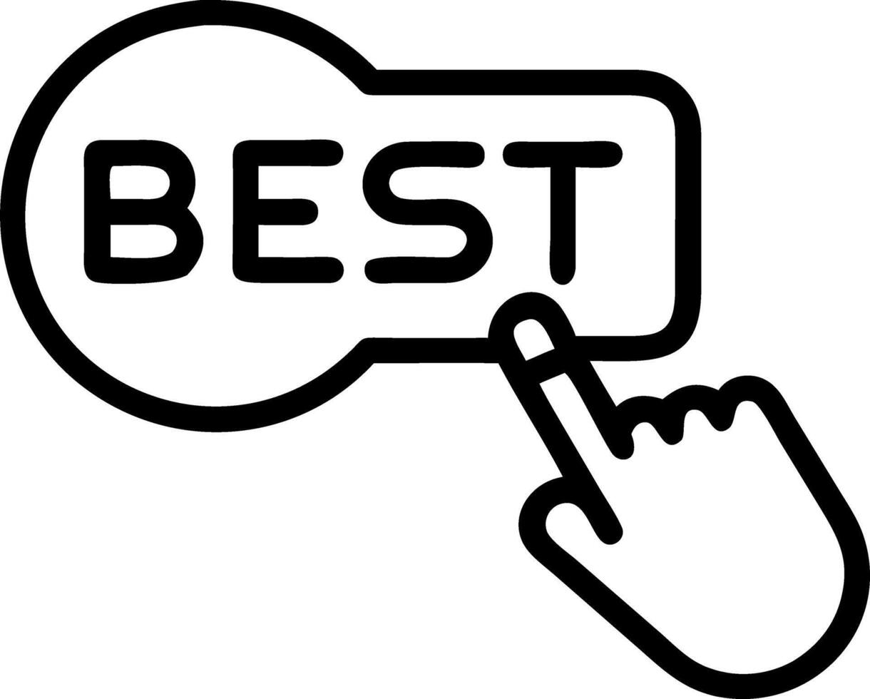 Hand highlighting Best in holographic Good Better Best sequence on blue background in empty space Set 3 vector