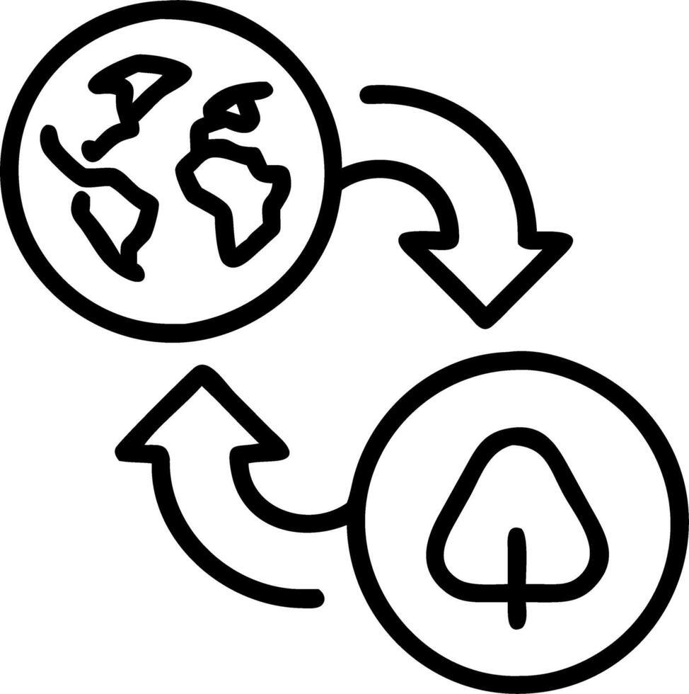 Green holographic icons indicating eco friendly initiatives illustrating sustainability goals vector