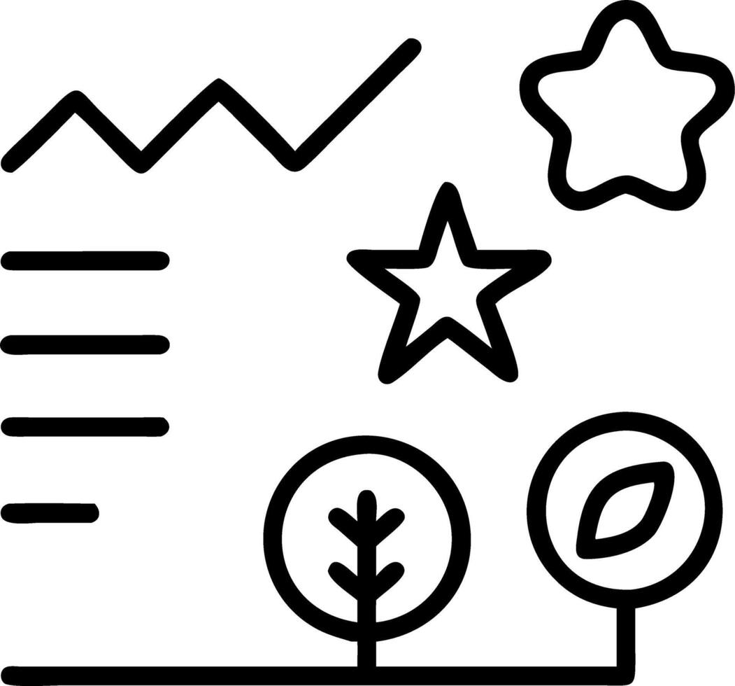 Glowing chart combining environment social and governance goals representing sustainability metrics vector