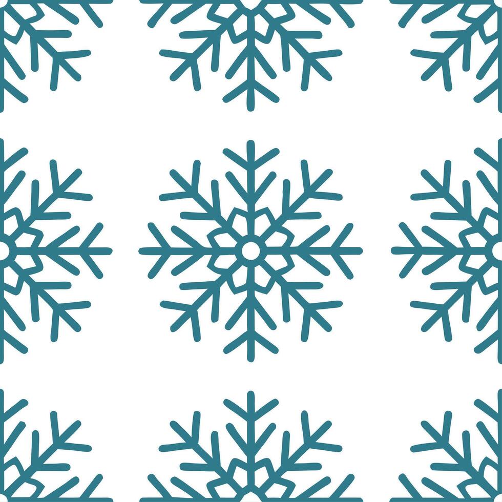Frosty geometric ice crystal seamless tile pattern with modern winter aesthetics vector