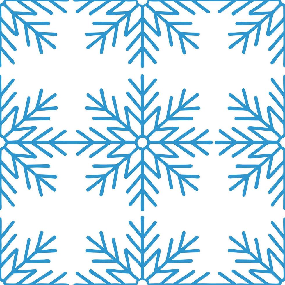 Frost covered branches seamless tile pattern with intricate ice details and snowy accents vector