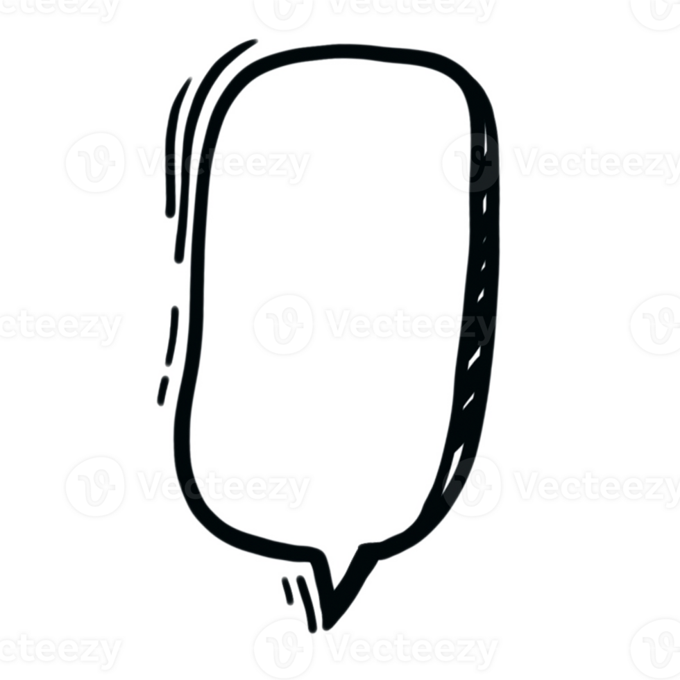 Chalk marker speech bubble drawing box png