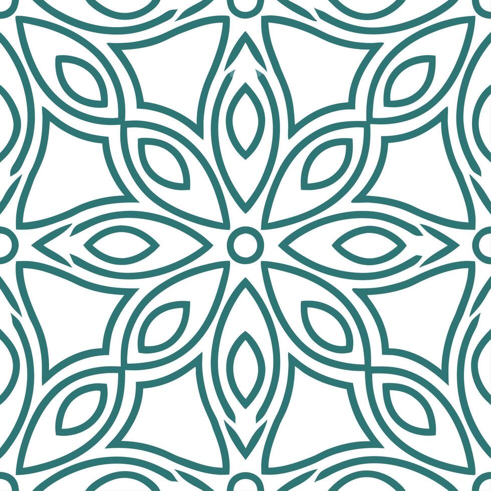 Ethnic patterns seamless design with symmetrical shapes and organic curves for a balanced flowing cultural theme vector