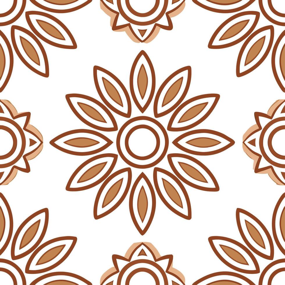 Ethnic patterns seamless design with folk inspired motifs and natural textures for a handmade rustic look vector