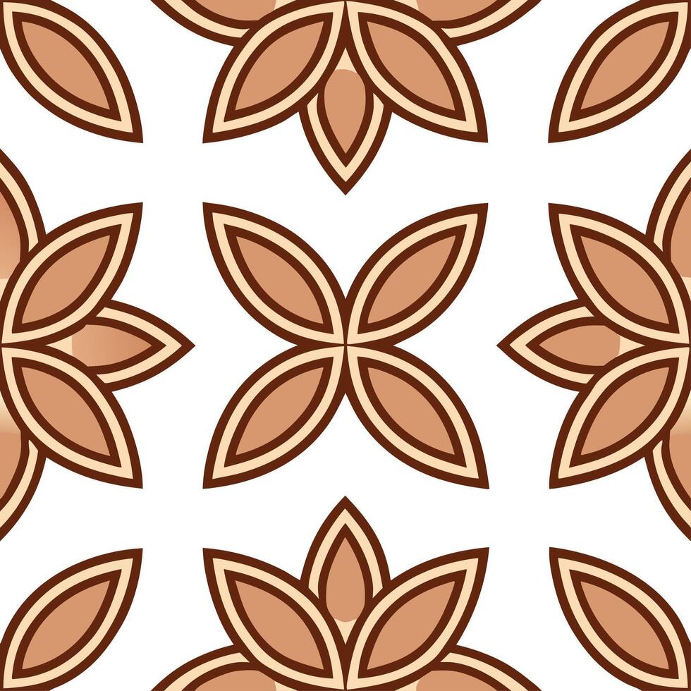 Ethnic graphics seamless pattern with traditional symbols and earthy color schemes for a grounded cultural look Set 7 vector