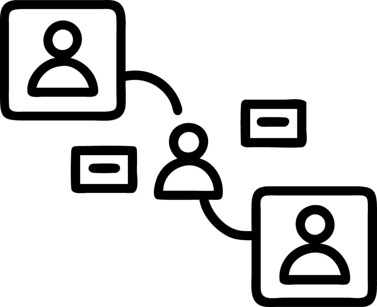 Employee profiles floating holographic cards showcasing employee data and teams in a collaborative office environment vector