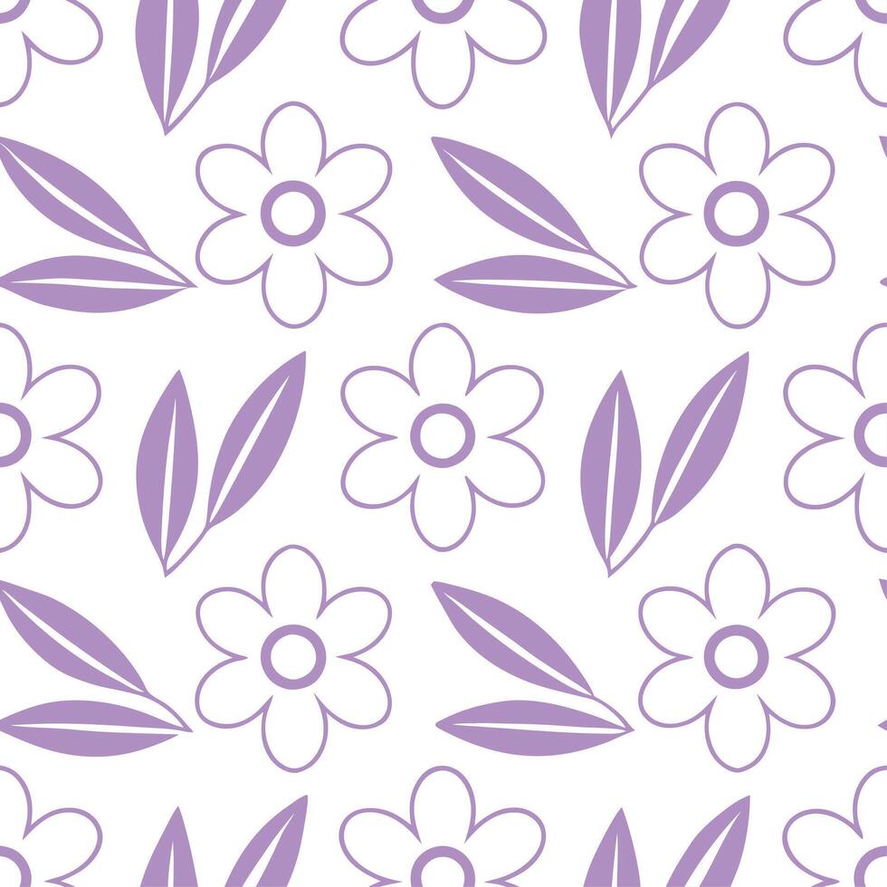 Elegant spring floral seamless pattern with pastel colors and soft textures for calm soothing designs vector