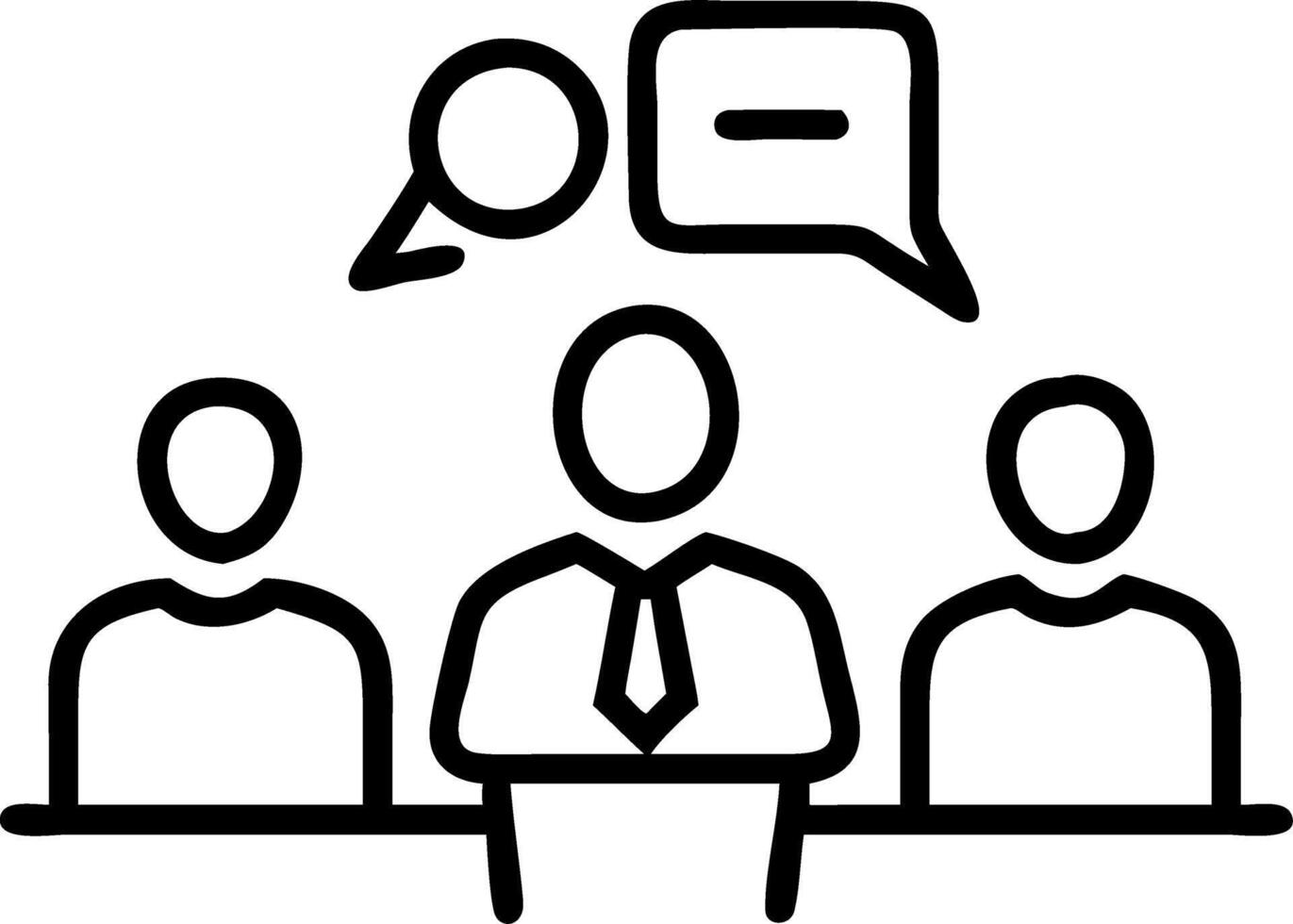 Diverse professional executive team working at meeting in office mid aged business man manager leader talking to board people consulting partners investors discussing project manag vector