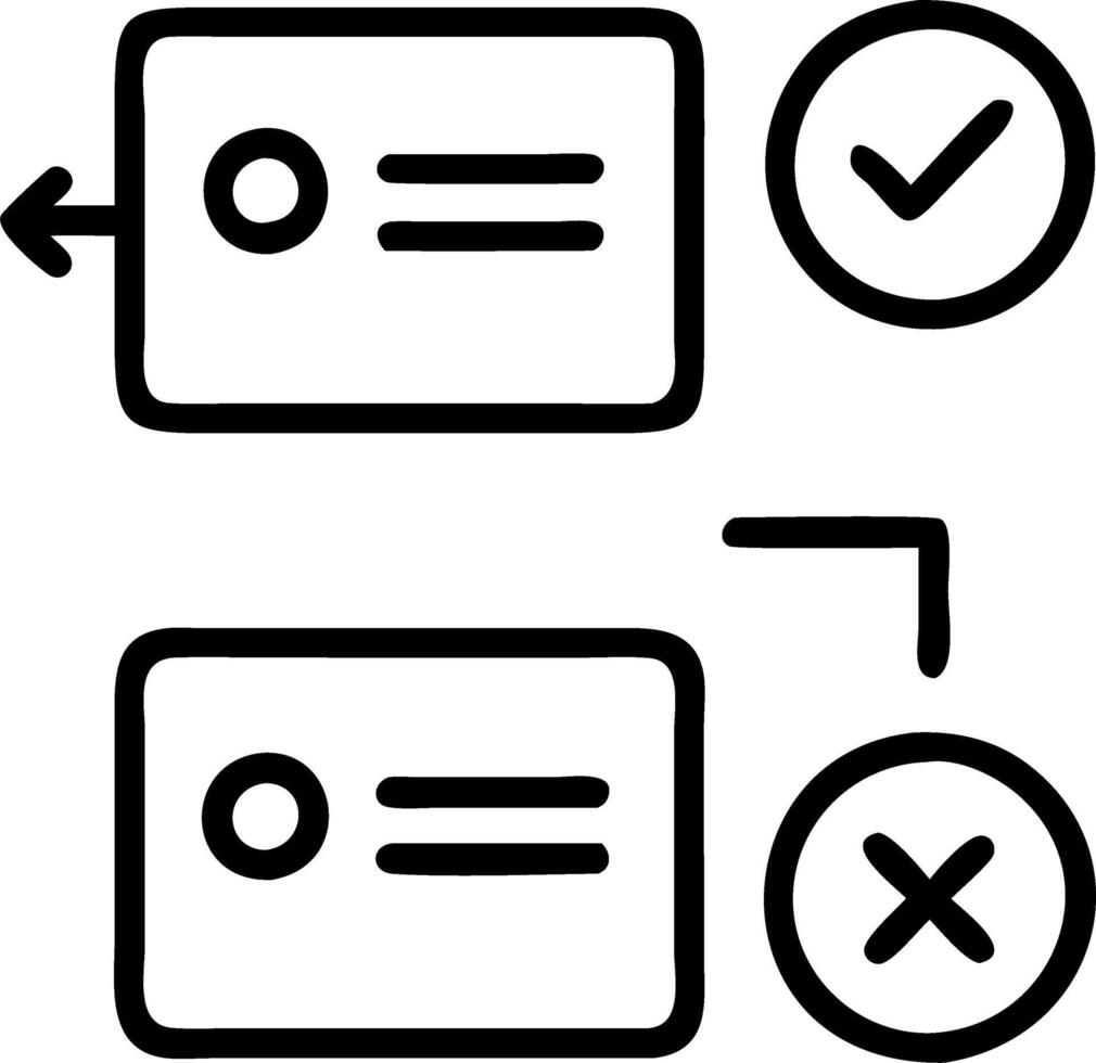 Digital interface displays task approval with Approve and Reject buttons representing workflow approval processes and decision making Set 2 vector
