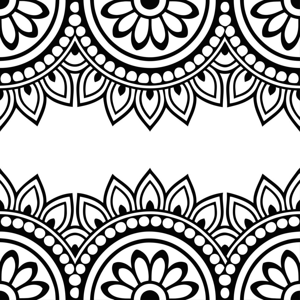 Cultural prints seamless pattern with intricate borders and traditional motifs for a refined ethnic look vector