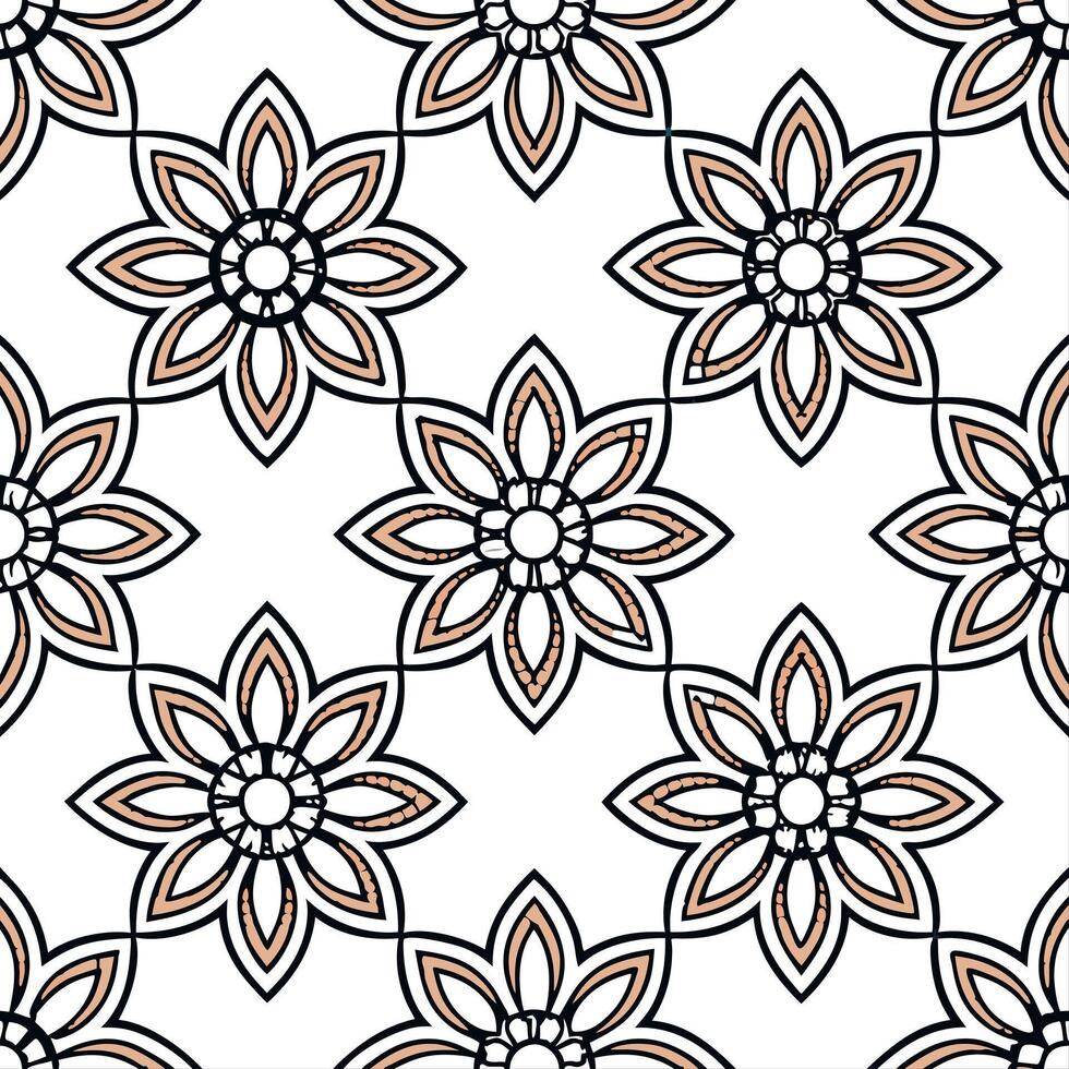 Cultural embroidery seamless pattern with intricate floral motifs and vibrant threads for a colorful artistic aesthetic Set 5 vector