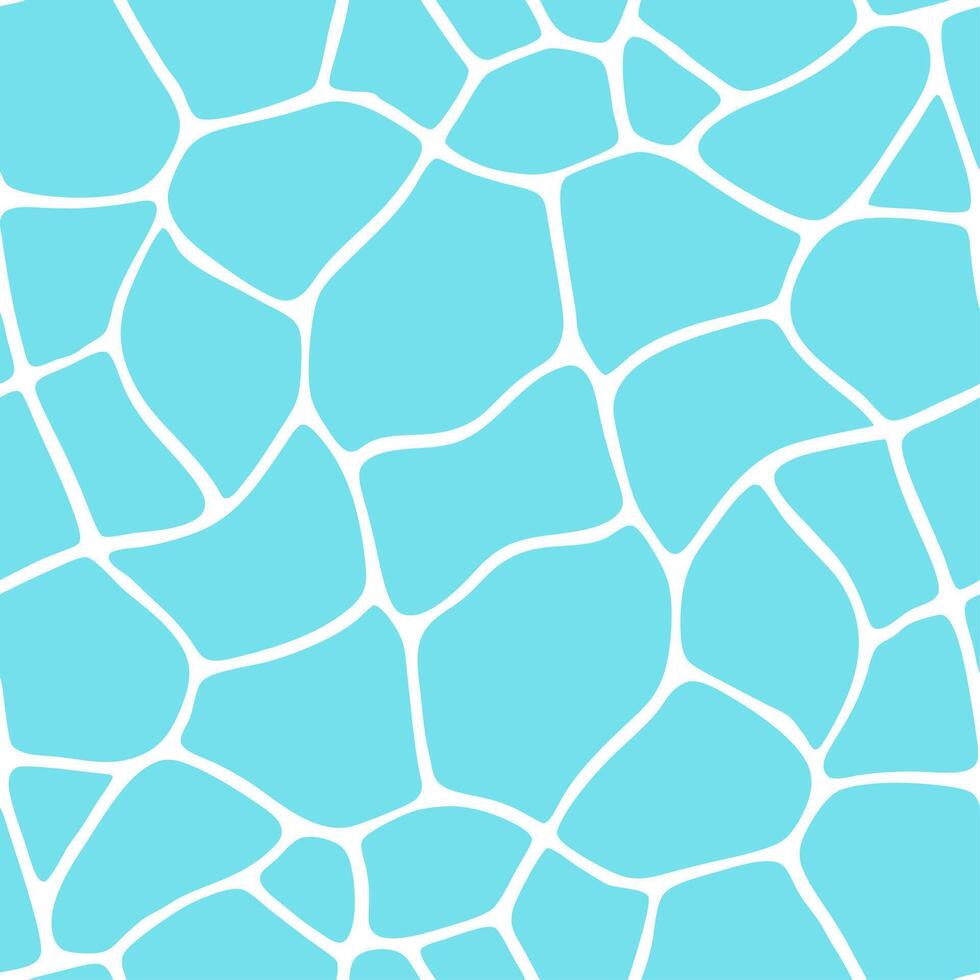 Crystal clear blue water seamless tile pattern with gentle ripples symbolizing beach tranquility vector
