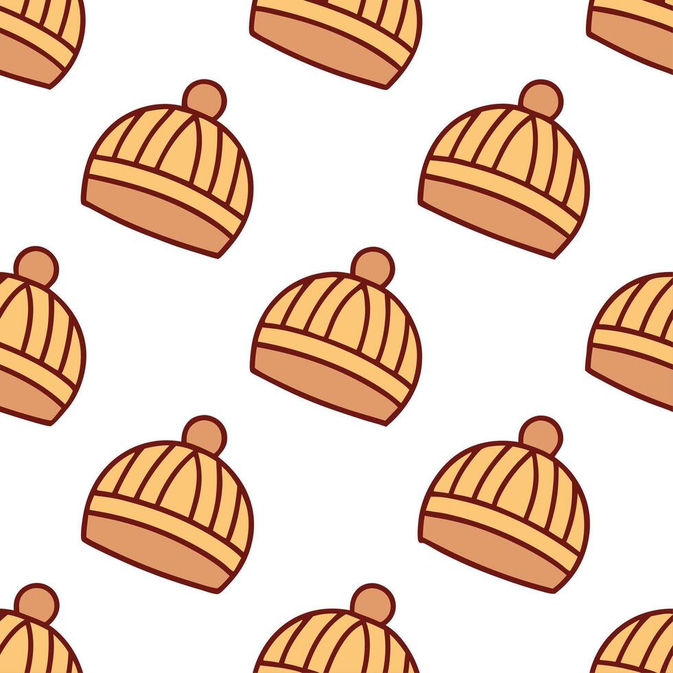 Cozy autumn knitted blanket seamless tile pattern with warm colors and textured details Set 2 vector