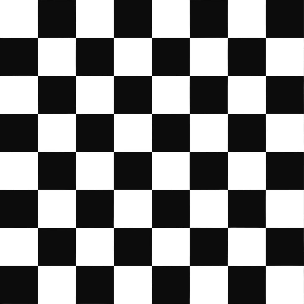 Classic checkerboard seamless pattern with high contrast colors and sharp lines for graphic projects vector