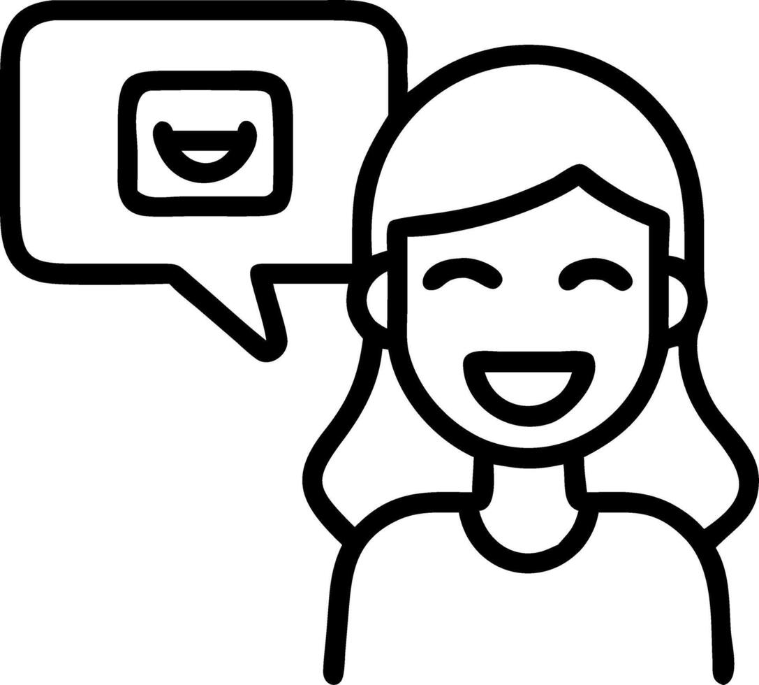 Cheerful African teenage girl blogger records vlog laughing during call at home funny social media influencer streaming blog webcam view vector