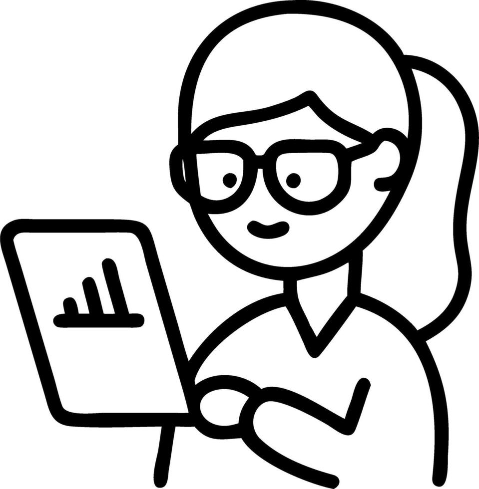 Busy young African American business woman employee worker with glasses looks at tablet device analyzes market data while working standing in office Black male student uses digital Set 2 vector