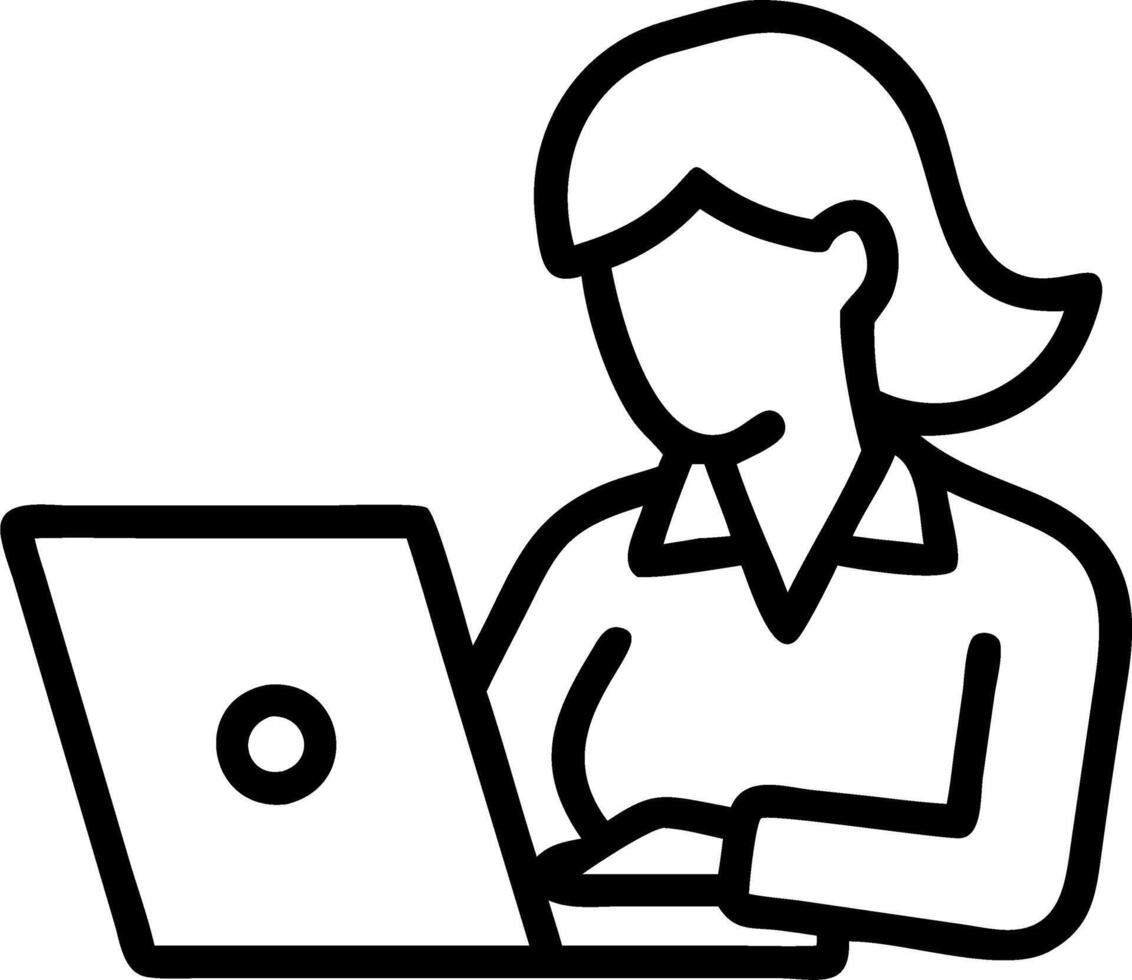 Busy middle aged woman entrepreneur verifying invoices analyzing legal data on laptop demonstrating thorough corporate diligence vector