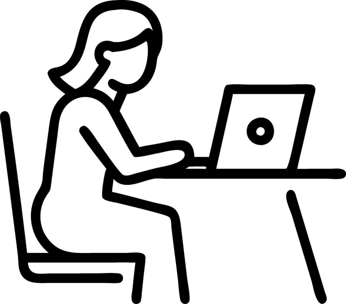 Busy mature middle aged professional business woman manager executive looking at laptop computer technology in office working on digital financial banking market sitting at desk co Set 2 vector