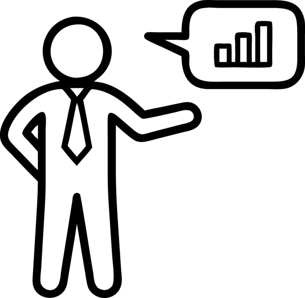 Businessman presenting cost versus quality analysis through advanced holographic metrics vector