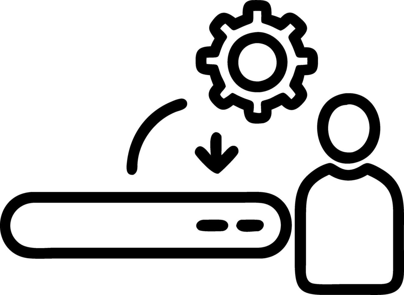 Business professional interacting with AI chatbot on tablet copy space Edition vector