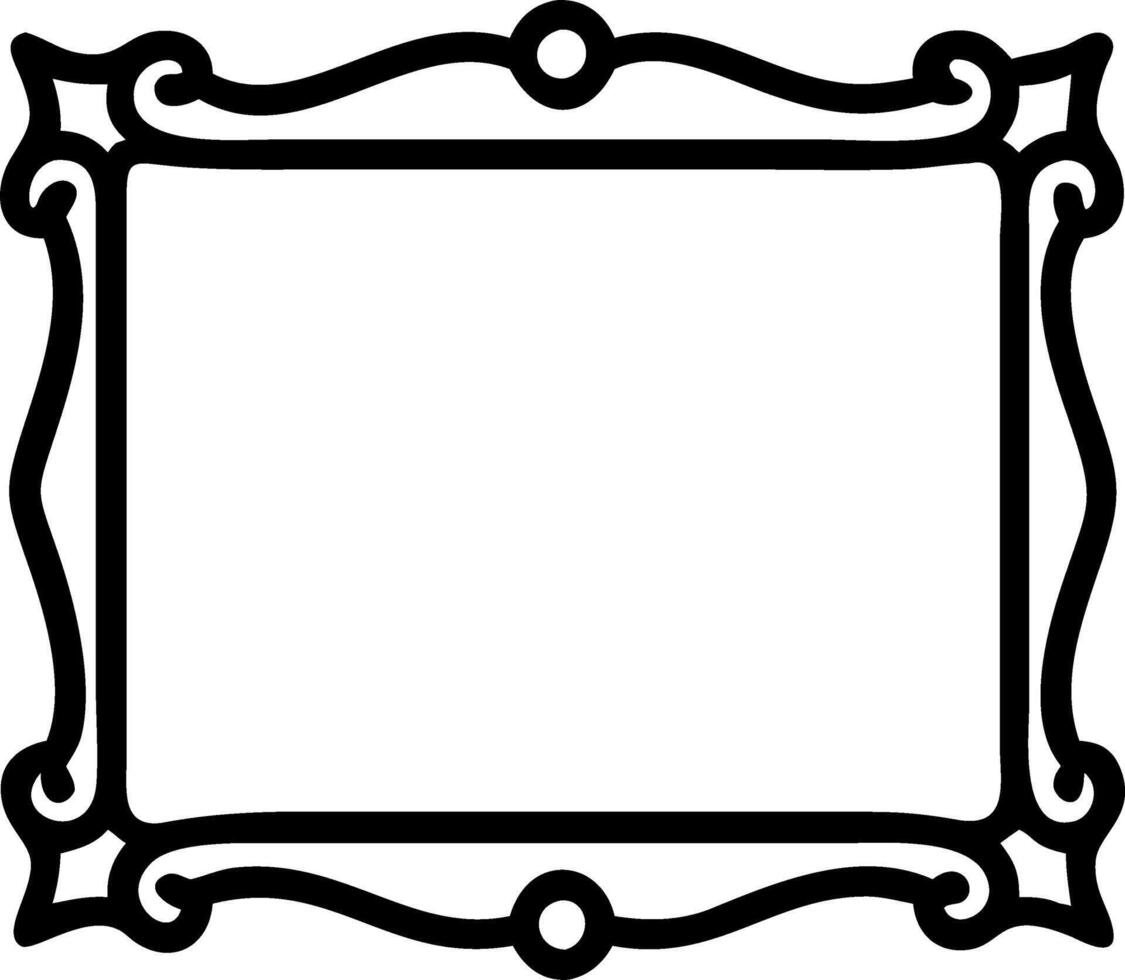 Blue carved wooden frame carved gilded frame on isolated background Neoclassical full picture frame vector