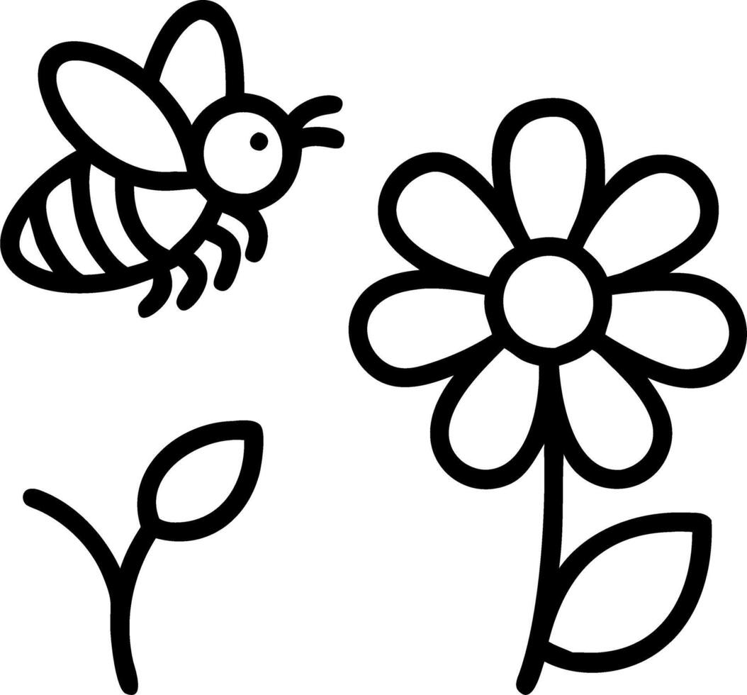 Bee gathers nectar from white chrysanthemum flowers in autumn garden highlighting pollination and natural beauty Set 6 vector