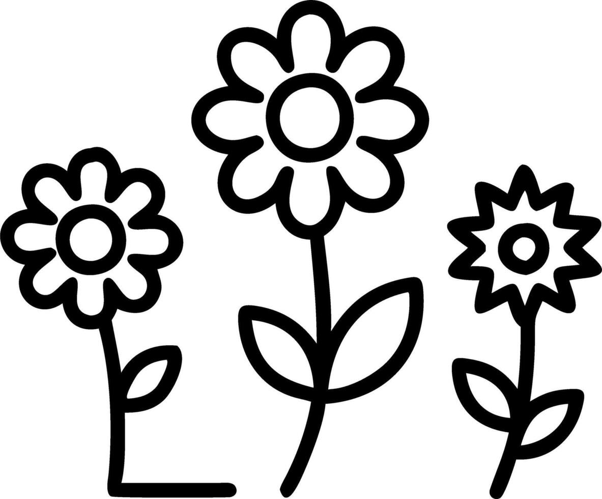 Beautiful variety of blooming flowers in garden showcasing botanical diversity and natural beauty as background concept vector