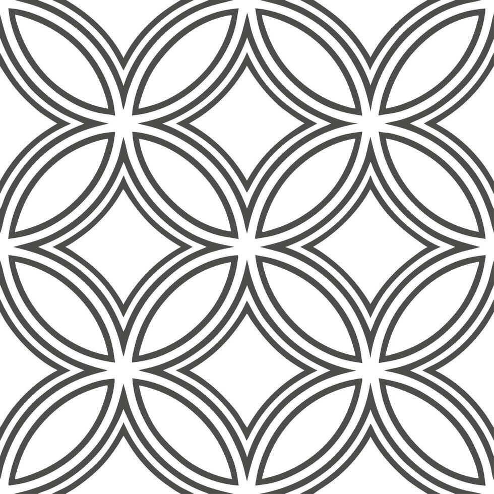 Art nouveau frame seamless tile pattern with flowing lines and organic forms vector