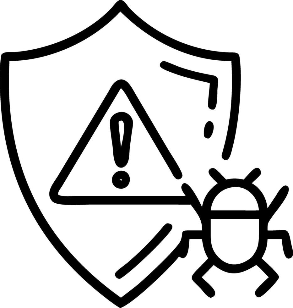 Antivirus shield alert represented by a red shield icon adorned with holographic warning labels signifying antivirus threat detection and alerts Set 3 vector