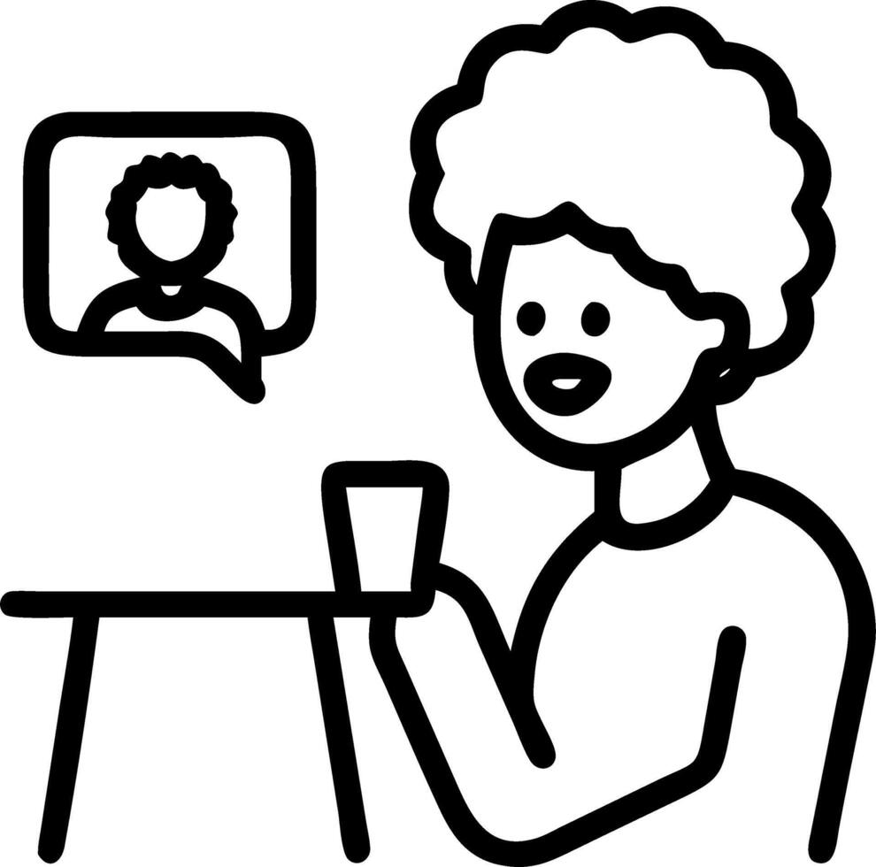 Afro hipster call virtual blog recording hipster online chat cafe blogging African American hipster vlog Afro hairstyle call virtual chat headshot cafe virtual bl Set 3 vector