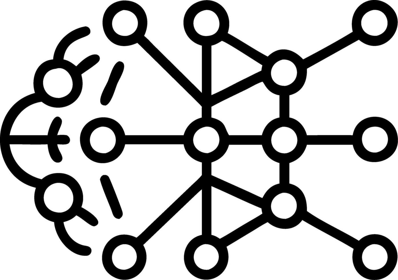AI powered solutions neural network graphics and machine learning models vector
