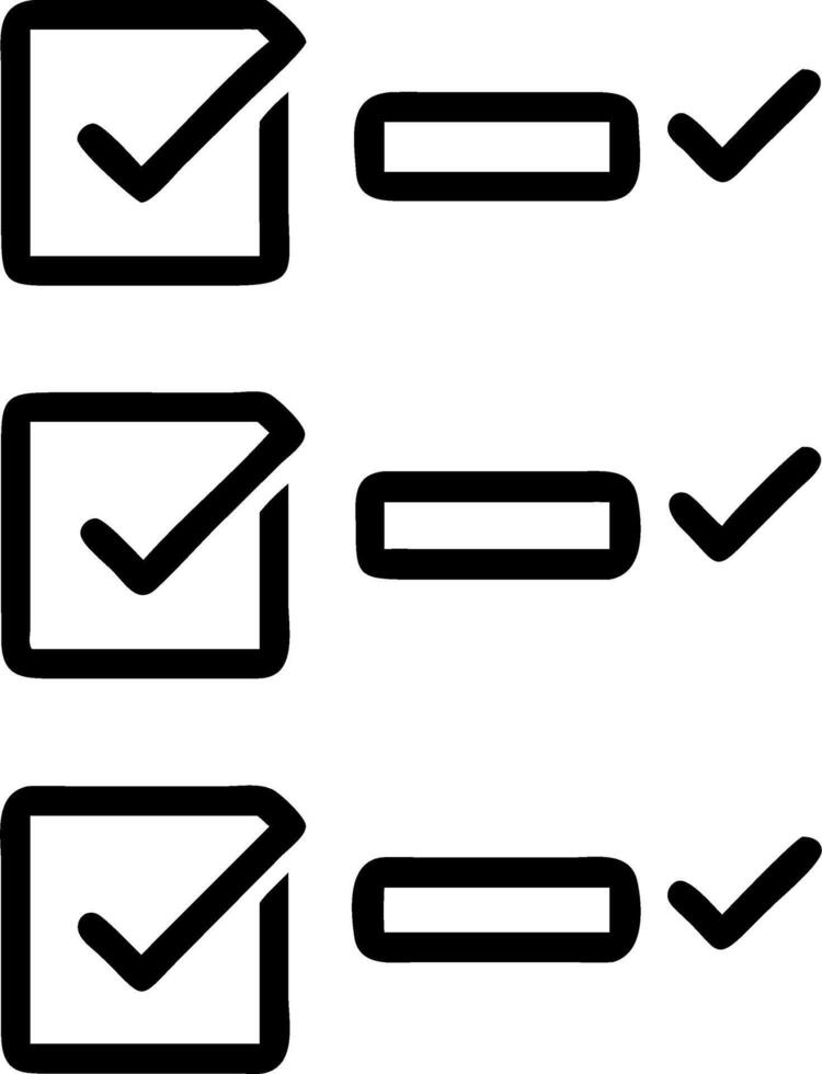 A series of green checkmarks being marked off holographically to signify task completion vector