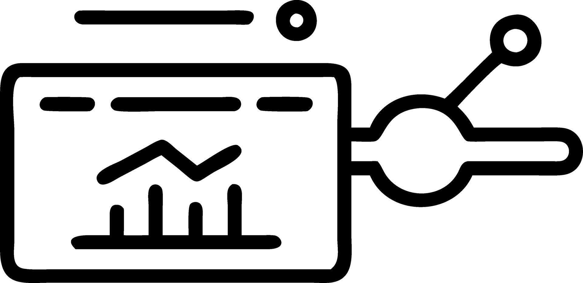 A futuristic dashboard with active data streams glowing above a device illustrating dynamic dashboards vector