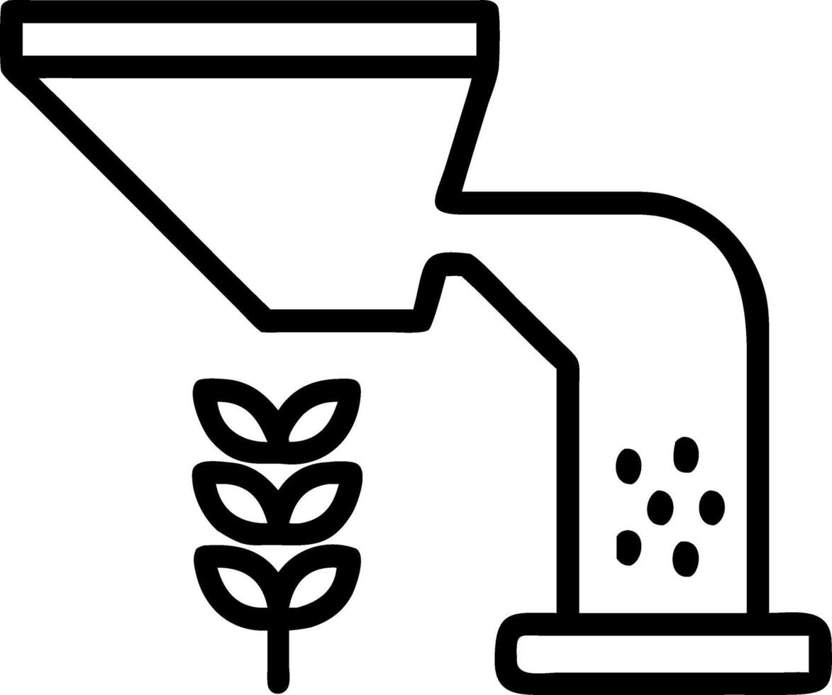 Wheat grains flowing from industrial machinery in golden light illustrating agricultural processes and industrial efficiency perfect for farming and industry themes vector