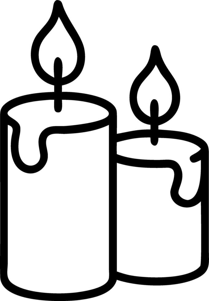 Watercolor painting of two candles white with warm glow light yellow background simple elegant perfect for minimalist decor and cozy ambiance designs Set 2 vector