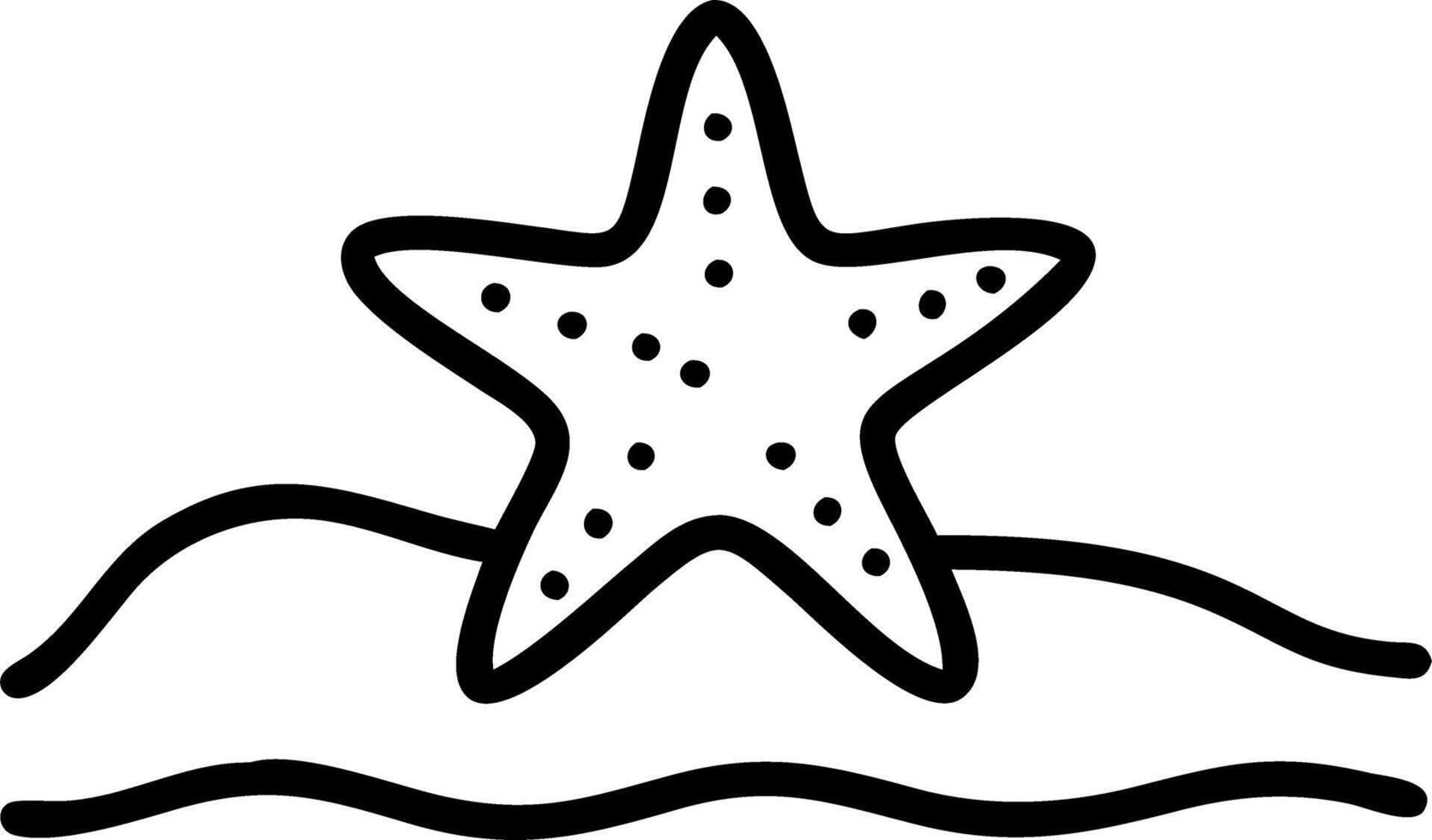 Watercolor painting of orange starfish with white tipped arms lying on light brown wet sand showcasing marine beauty Set 3 vector
