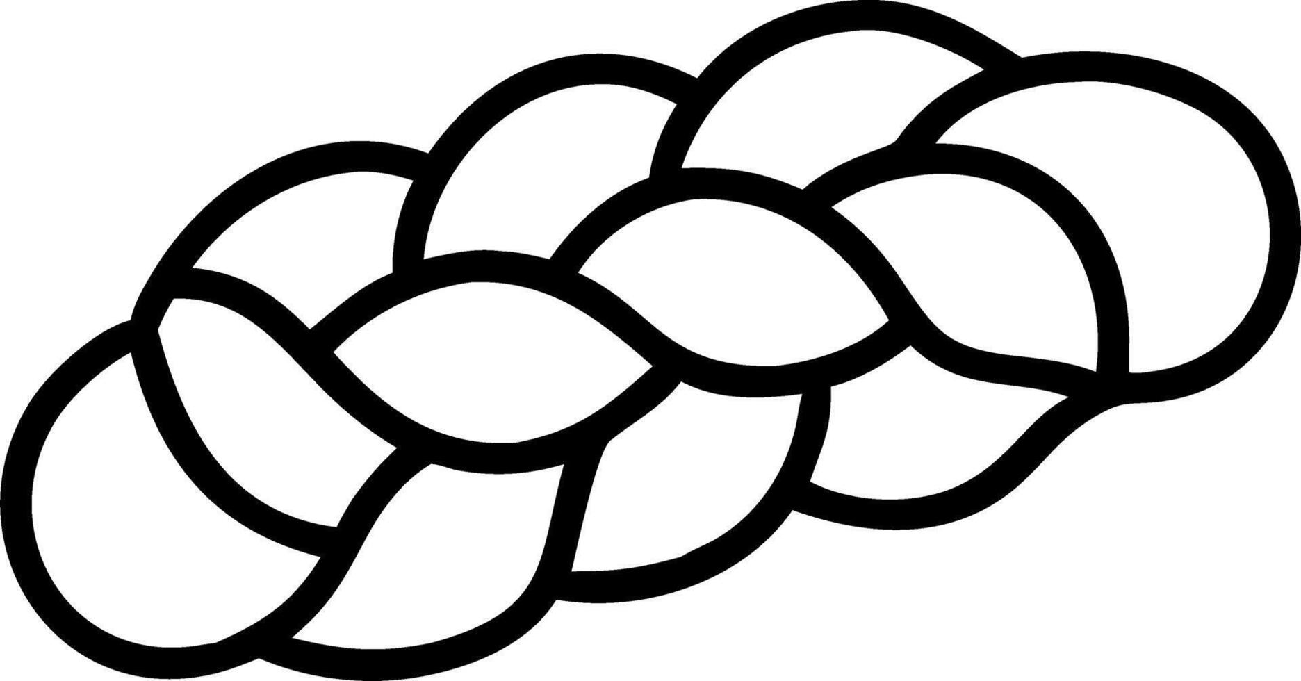 Watercolor illustration of braided challah bread with golden crust showcasing traditional Jewish cuisine and artisanal baking in artistic style vector