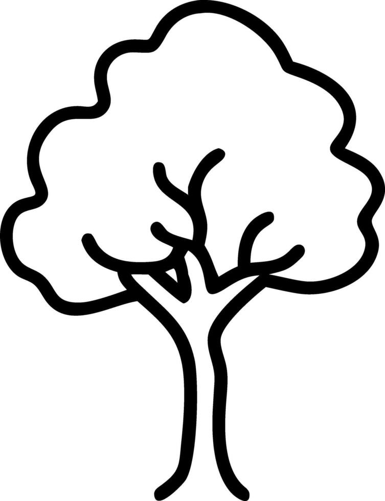 Watercolor illustration of to single tree highlighting solitude and natural beauty in to serene artistic style vector