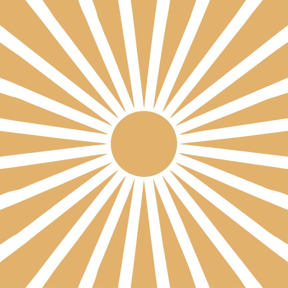 Warm summer sun seamless tile pattern with honey and amber hues for to cozy sunlit home environment vector